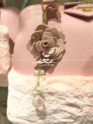 日本代購Samantha Vega16冬新品玫瑰花珍珠水晶包包掛件♥