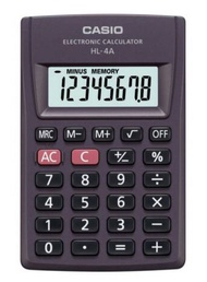 KALKULATOR CASIO HL 4A / 8 DIGIT / KALKULATOR MINI / KALKULATOR POCKET / KALKULATOR SAKU