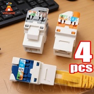 [Fast Delivery] RJ45 Ethernet Coupler - for Server Racks - Color-Coded T568A/B Wiring Adapter - Ethe