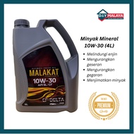 Malakat Lubricants 10W-30 Minyak Enjin Mineral CF-Delta Minyak Hitam Kereta Perodua Proton