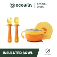 Ecowin Cookware Baby Suction Insulated Bowl Food Grade Dinner Plate Tableware Silicone Feeding Set