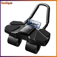 AB Roller Wheel การออกกำลังกายหน้าท้องลูกกลิ้ง 4 ล้อกล้ามเนื้อกล้ามเนื้อเทรนเนอร์แกนเสริมความแข็งแรง