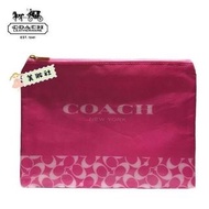外貿-【Coach】拉鍊收納包：桃紅色 ($30，$100元4個) 3