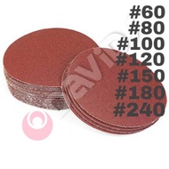 Amplas Bulat Gerinda Kayu Velcro 4 Inch Ampelas Gurinda Grinda Kertas Gosok
