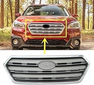 MUTUSAISI Front Upper Bumper Grill Grille Silver Chrome Fit for 2015 2016 2017 Subaru Outback, 91121