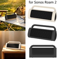 for Sonos Roam 2 Bluetooth Speaker Silicone Case, Travel Carrying Case Cover Stand Up Speaker Protec