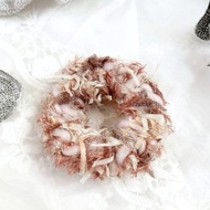 手工編織大腸圈/花貓甜甜圈大腸髮圈毛線髮圈 髮束 髮繩 髮飾禮物