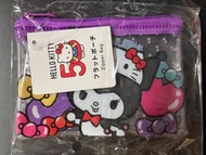 SANRIO - Sanrio Kuromi x Hello Kitty 50th週年 拉鍊袋 週邊配飾 [平行進口]