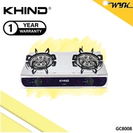Khind Double Gas Cooker GC8008 (Stainless Steel)