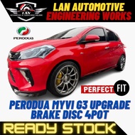 Perodua Myvi G3 Upgrade Brake Disc 4Pot Depan (front)