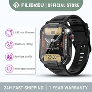 FILIEKEU rugged military smartwatch waterproof dropproof dustproof tactical watches bluetooth call outdoor sports smart watch