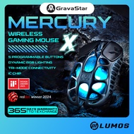 GravaStar Mercury X Wireless Gaming Mouse Superlight Highly Sensitive PAW3950