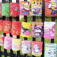 2025 Mid Autumn Festival Paper Lantern Cartoon Portable Straight Folding Round Rabbit 2025新款中秋纸灯笼儿童卡