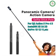 3M 1.2M 0.7M Carbon Fibre Invisible Selfie Stick For DJI Action 5 Pro 4 3 Insta360 X5 X4 X3