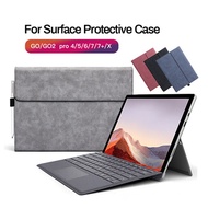 Cover PU Leather Case For Microsoft Surface Pro X 8 7 7Plus 6 5 4 Tablet Sleeve For Surface Go 1 2 3