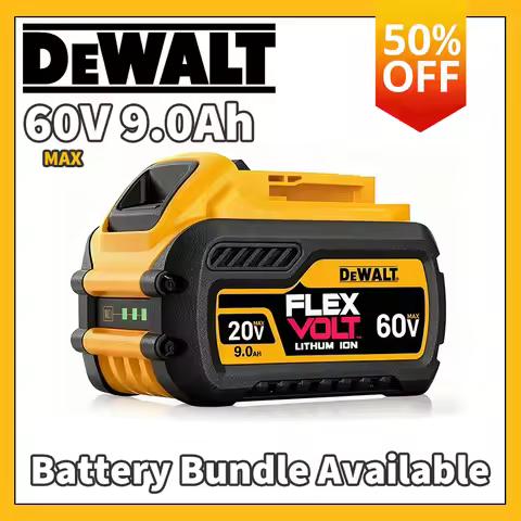 100% Original DeWALT 60V 9Ah Battery, 20V 5Ah 6Ah Replacement Li-Ion DCB609 DCB202 DCB205 DCB206 DCB