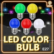 LED COLOUR BULB 3W E27/B22 - RED/YELLOW/BLUE/GREEN