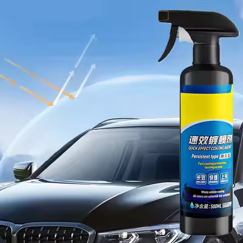 Coating Spray Car Scratch Wax Coating Spray 500ml Quick Effect Scratch Wax Polished Waterless Wash O