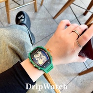 Original Richard RM21-01 Carbon Fiber Hollow Quartz Watch Men's High-End Luxury Watch Celebrity Same