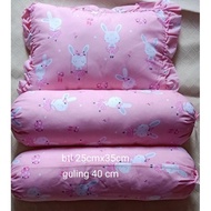 Baby bolster pillow set with cover/baby bolster pillow/square baby bolster pillow