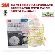 *SIRIM CERTIFIED* 3M N95 8210V PARTICULATE RESPIRATOR WITH VALVE