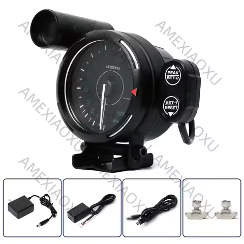 Real-Time Response Simracing Game Car Tachometer 11000 RPM 7-Color Backlight Universal Motorcycle RP