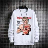 Miley Cyrus New Crewneck Sweater Made of Cotton Fleece | PREMIUM SWEATSHIRT |