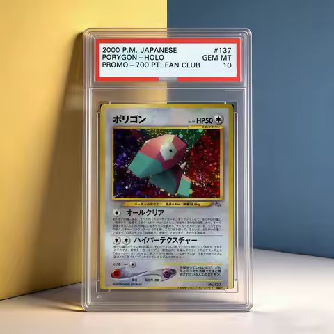 DIY Proxy PTCG Collection Card 2000 JAPANESE PORYGON HOLO PROMO GEM MT 10 POINTS Self Made Flash Car