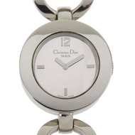 【日本直送】迪奧 Dior 馬利斯 腕錶 CD022110 不鏽鋼 石英 指針式 黑色錶盤 женские【二手品】