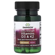 Swanson, Vitamins D3 & K2, 60 Veggie Caps