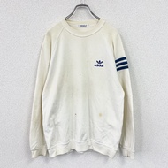 adidas x Descente 運動衫/運動鞋，白色，O 碼，古著。