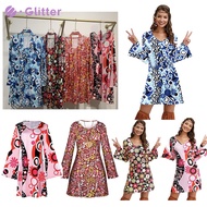 60s 70s Retro Outfit For Woman Disco Floral Hippie Dress with Headband outfits Halloween Party Costume