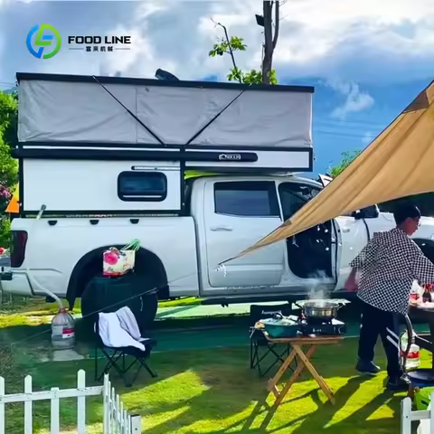 Customized Factory Price RV Camper Van Motorhome Camping Caravans Australian Standard Pickup Expedit
