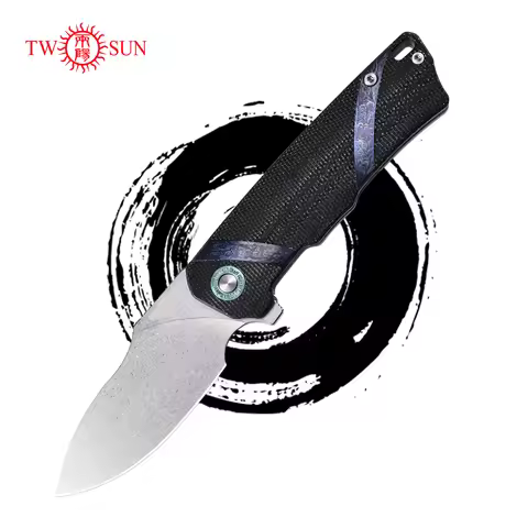 TOWSUN TS513 Assisted Folding Knife Stainless Steel 14C28N Steel Blade Multitool Tool Tactical Campi