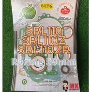 🍎 RACING 59mm Yamaha Lagenda110 / SRL110 / SRL110z / SRL110zR Overhaul Gasket Complete Set 🍎 Apple G