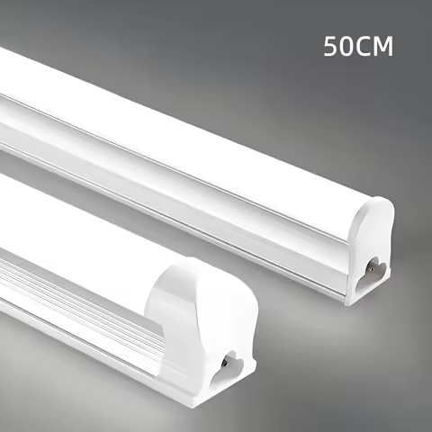 50CM LED Fluorescent Lamp High Quality Aluminum Bar Light T5 T8 LED Tube with AC220V EU Plug Swtich 