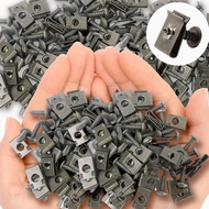 Metal Car Screw Set U-Type Clips Bumper Fender Fasteners Self-tapping Screw Base 10pcs Set