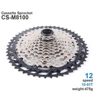 ⓥSHIMANO DEORE XT CS M8100 Cassette Sprocket M8100 Freewheel Cogs Mountain Bike MTB 12-Speed 10- ⋚☼