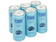 Combo 6 Lon Nước Trái Cây Lên Men Chill Cocktail Blueberry Vị Việt Quất 330Ml