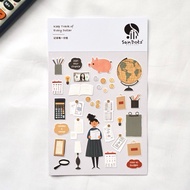 Keep Track of Every Dollar | SanDots Atelier Sticker Sheet Journal Cute Sticker Pack Planner