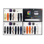 I30 PRO MAX SUIT 11 in 1 Smart Watch Set Bluetooth Headset Charging Head 7 Straps