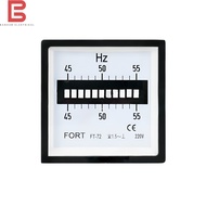 FORT HZ Vibrating Meter 72 x 72 45 - 55 Hz Vibrating Frequency Meter Panel FT-72