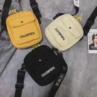 [BiuBiu] Canvas Bag Crossbody Small Backpack Shoulder Commuter Korean Messenger Couple Dating Must-H