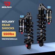 BOLANY Mountain Bike Rear Shock Absorber, Mountain Bike Rear Suspension, 190mm/200mm/210mm/230mm/240
