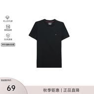 汤米希尔费格（Tommy Hilfiger）休闲简约男士圆领短袖T恤 09T3139-001