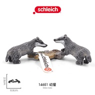 Schleich schleich Badger Young Badger 14651 Itachi Badger Simulation Wildlife Model Genuine Children