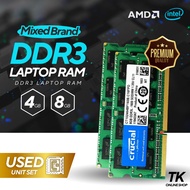 Laptop /Notebook Ram DDR 3 2GB/4GB/8GB used