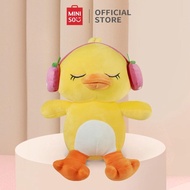 ready MINISO Boneka kecil mengenakan earphone Boneka Lucu Lembut dan