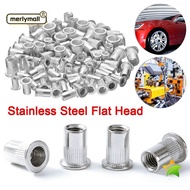 MERLYMALL 10pcs Stainless Steel Rivnut Rivet Nut Durable  Threaded Rivet