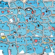 Bugcat Capoo Cartoon Series Cutting Pack Stickers, 100 Pcs, Cute, Cool Aesthetic Series for Suitcase